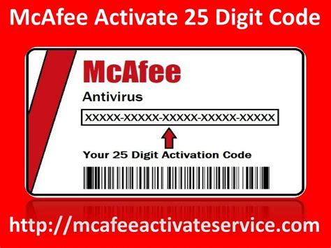 mcafee activate 25 digit code|How do I find my 25 digit key code. Activation code I believe..